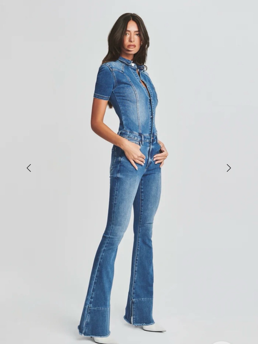 SER.O.YA Fallon Jumpsuit in Sorrento High-Waist Flare Jeans